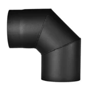 Koleno za dim 130mm/90d.t.1,5mm BLACK