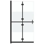 Sklopiva pregrada za tuš napola matirano staklo ESG 70 x 190 cm