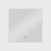 Northix Lux Vanity LV-2713: Stensko kvadratno kopalniško ogledalo z zaščito pred zarositvijo in osvetlitvijo od zadaj - 60 x 60 cm