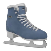 KLIZALJKE ROCES SUEDE ECO-FUR sky blue white