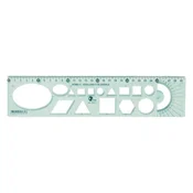 Šablonski ravnalo OPTIMA fleksibilno zeleno 30 cm 53065