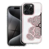 OEM Etui TEDDY BEAR za iPhone 16, roza