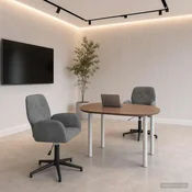 vidaXL vidaXL Vrteči pisarniški stoli 2 kos 54 x 55 x 90 cm Temno siva Žamet, (5000302313)