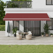 Tenda na automatsko uvlacenje bordo 600 x 300 cm