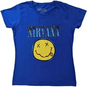 Nirvana Majica Xerox Happy Face Unisex Blue L
