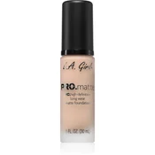 L.A. Girl Cosmetics PRO. Matte HD dolgoobstojen tekoči puder z mat učinkom odtenek Natural 30 ml