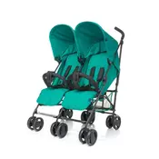 4Baby Otroški voziček za dvojčke 4baby Twin turquoise