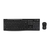 Logitech MK270 Bežicna tastatura i miš, Crna
