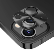 Premium zaštita za zadnju kameru od aluminija za iPhone 15 / iPhone 15 Plus -crna