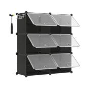 Modularna polica sa pregradama BOXIFY, crna