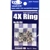 VANFOOK 4R-75S(4X Split Ring) Silver #7