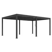 Bioklimatska pergola INTRO DUO 6X4 m, aluminij – samostoječa, dvo-conska
