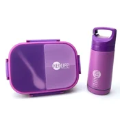 LIVEFY škatla za malico + steklenica Fresh, vijolična