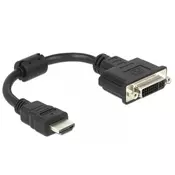 adapter HDMI M - DVI-D Ž  24+1 20cm Delock