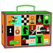 Set za igru u kofercic Djeco - Šah i mlin