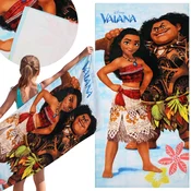 Disney DISNEY Vaiana Hitro sušeča plažna in kopalna brisača, 100% bombaž 70x140 cm OEKO-TEX