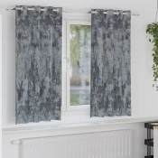 Baršunaste zavjese 2 pcs Srebrno Siva 175 x 140 cm Baršun