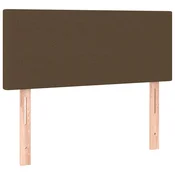 vidaXL vidaXL Posteljno vzglavje temno rjavo 90x5x78/88 cm blago, (20735316)