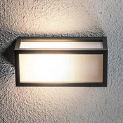 Lucande zunanja stenska svetilka Tame, antracit, kovina, 25 cm - Sodobni - grafit, opalno bela