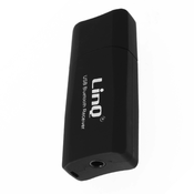 LINQ Avdio adapter Bluetooth USB/Jack 3,5 mm komplet za prostoro?no telefoniranje LinQ ?rna, (20516738)