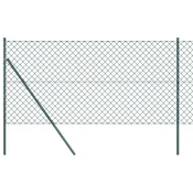 Vidaxl Sistem za pritrditev varjene žične ograje 25 x 1,2 m (Š x V)