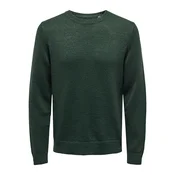 Only & Sons Pulover Chris  jelka / temno zelena