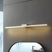 Lucande LED svetilka z ogledalom Kivana, krom, kovina, 90 cm, IP44 - Kopalnica - Sodobni - Aluminij