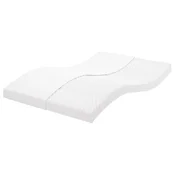 Vidaxl Vzmetnica iz pene bela 140x220 cm 7-conska trdota 20 ILD
