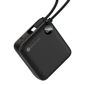 STURDO prenosna baterija 10000 mAh, PD 22.5W, SCP, črna