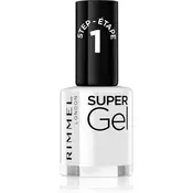 Rimmel Super Gel gel lak za nohte brez uporabe UV/LED lučke odtenek 001 Basic B 12 ml