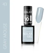 REVERS Lak za nohte Revers Solar Gel, 43 Gray Mouse, 12 ml, hibridni učinek