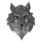 Stenska dekoracija Relief of a Black Werewolf - 766-7942