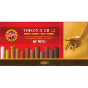 Koh-i-Noor 12 delni set pastelnih barv KHN, rjava