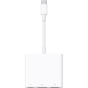 Apple USB 3.1 adapter [1x USB 3.1 vtič C - 1x USB 3.1 vtikač C, HDMI-vtikač, USB 3.0 vtikač A] bel Apple