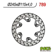 shumee Zadnji zavorni disk Yamaha/Suzuki 88-18 terenska vožnja 245x115x4 mm