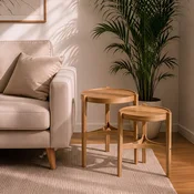 Hanah Home set od 2 umetnutih stocica Ren 2, hrast