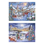 The House of Puzzles - Puzzle 2x500 Božič prihaja XL - 500 kosov