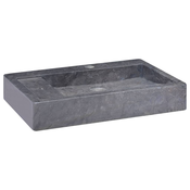 vidaXL Umivalnik črn 58x39x10 cm marmor