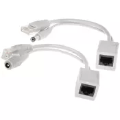 shumee NAPAJALNI ADAPTER POE-UNI Z ZVITIM PARICAMI