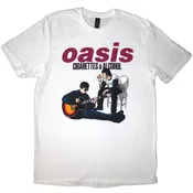Oasis Majica Cigarettes & Alcohol Illustration Unisex White XL