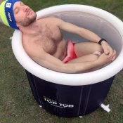 Topsauna Hladilna kad TOP TUB XL 85 x 75, sod za ledeno kopel, zložljiva in prenosna