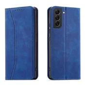 HURTEL Magnet Fancy Case etui za Samsung Galaxy S22+ (S22 Plus) ovitek denarnica za kartice kartico stojalo modra