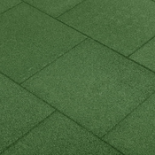 vidaXL Zaščitne plošče 12 kosov guma 50x50x3 cm zelene