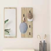 Vješalica za kapute na zidu Zidne Sonoma hrast 30 x 1,5 x 80 cm