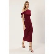 Trendyol Milla Ženska haljina Twoss24El00563, Bordo