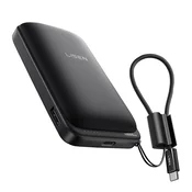 65W Power bank Lisen Qi2 P604 10000mAh s USB-C kabelom - black