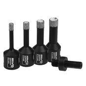Set svedrov za luknje DED, 6-12 mm, z adapterjem