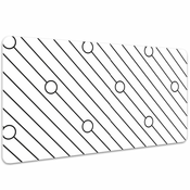 Decormat Podloga za pisalno mizo Striped pattern 90x45 cm