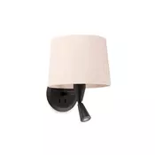 Stenska svetilka SAMBA ČRNO BRACLA S ČRTASTO ŽARNICO E2 FR64309-35