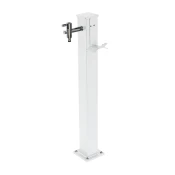 VRTNI STEBER ZA VODO S PIPO REMIX, ALUMINIJAST BEL 870mm | Topdom